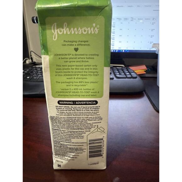 3pk Johnson's Head-To-Toe Gentle Baby Body & Hair Wash, Tear-Free 33.8oz Refills - Picture 3 of 5